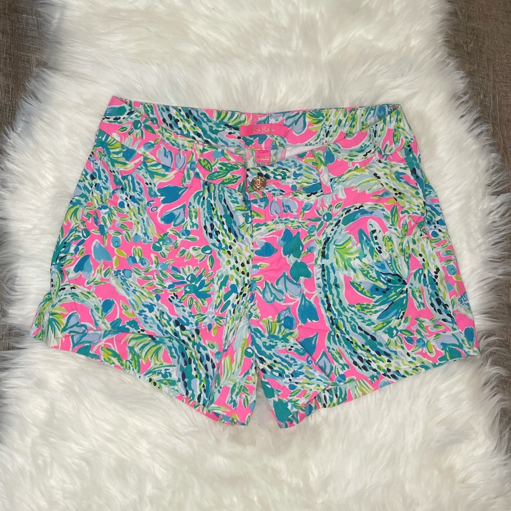 Lilly Pulitzer 5” Callahan Shorts Snap Back Print